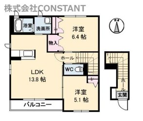 ファミール B棟の物件間取画像